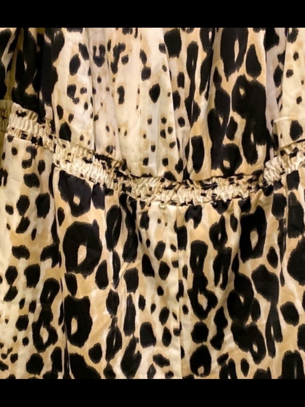 bebe Black and White Leopard Print Romper - Picture 2 of 5